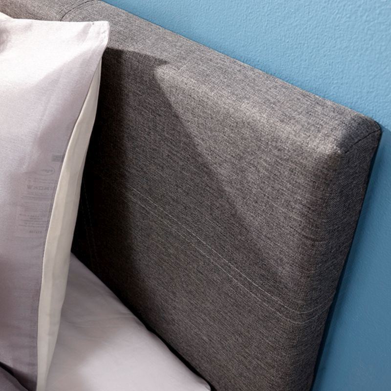Winston Single Ottoman Bed Fabric Grey 3 x 7ft - Image 5