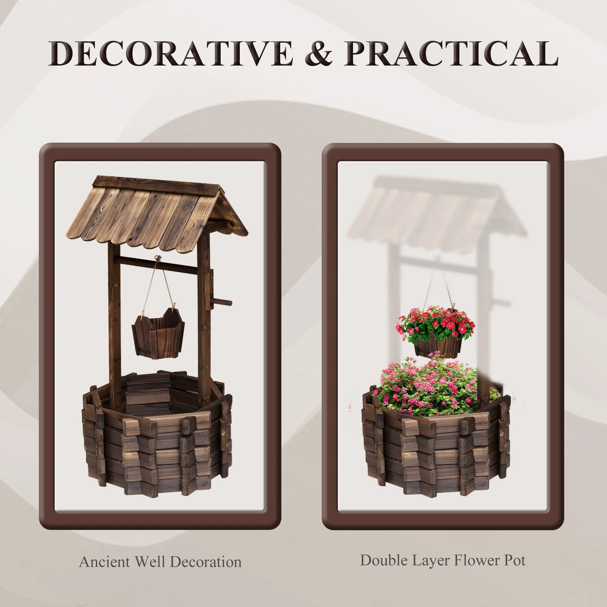 Wishing Well Planter Bucket - Image 4