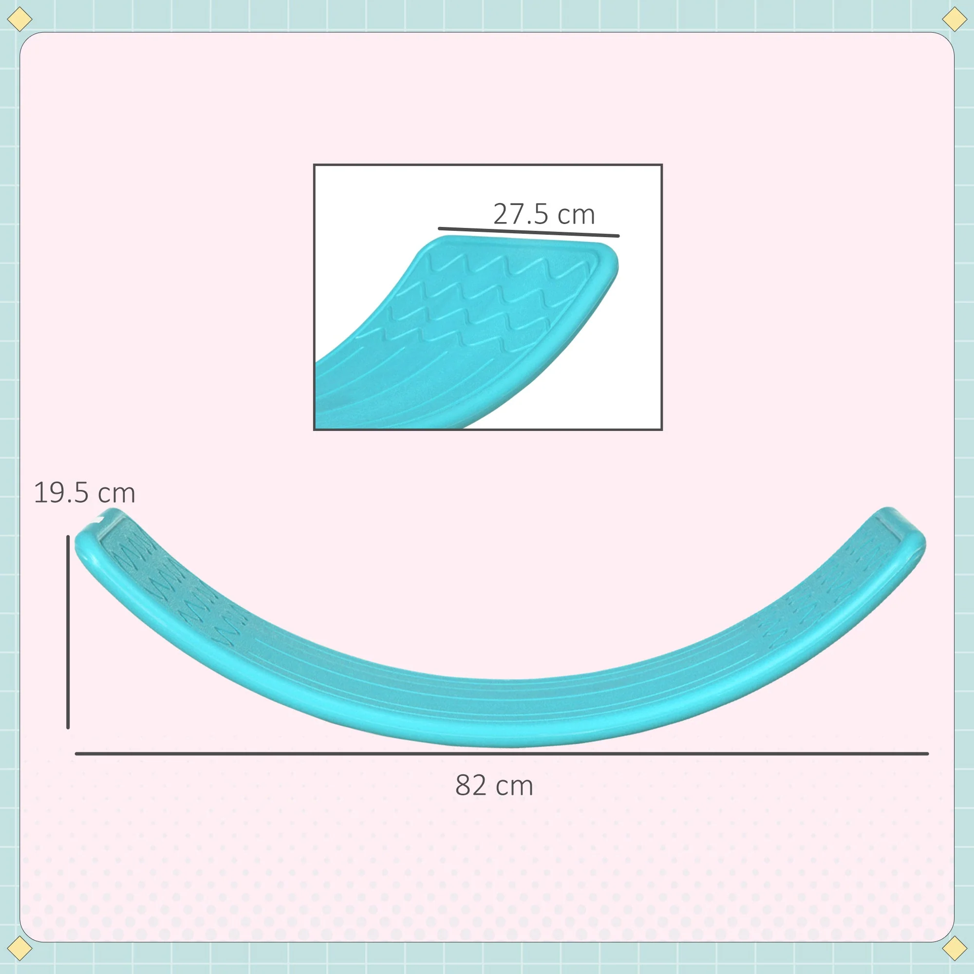 Wobble Balance Board 3 to 6 Years Blue by Zonekiz - Image 2