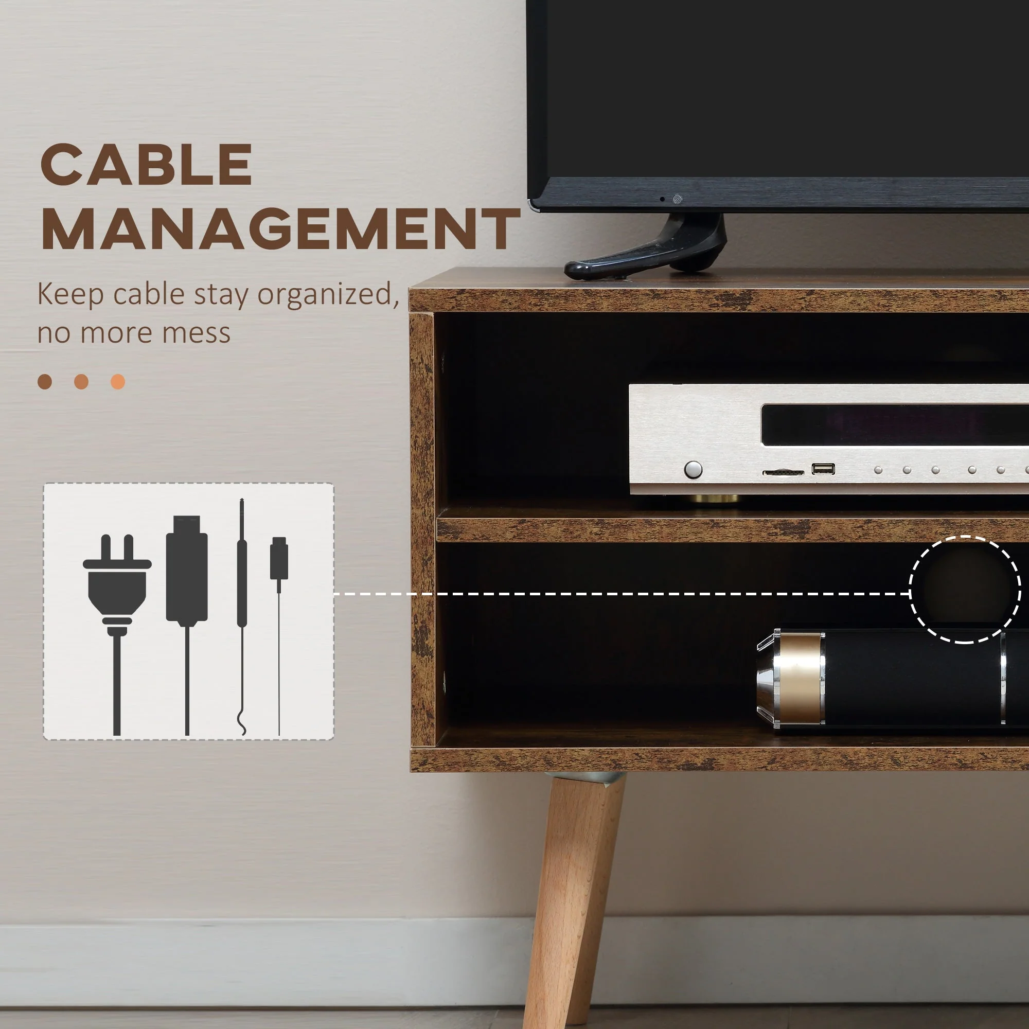 Wood-Effect TV Cabinet - Image 4