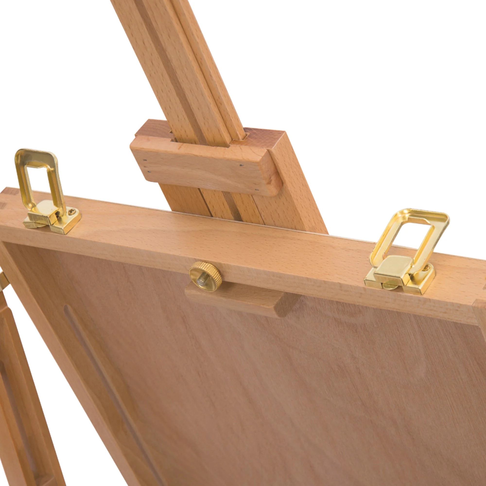 Wooden Art Easel Tripod Sketch Artist Painters Craft Portable Folding Drawing Board Lightweight - Natural Wood - Image 8