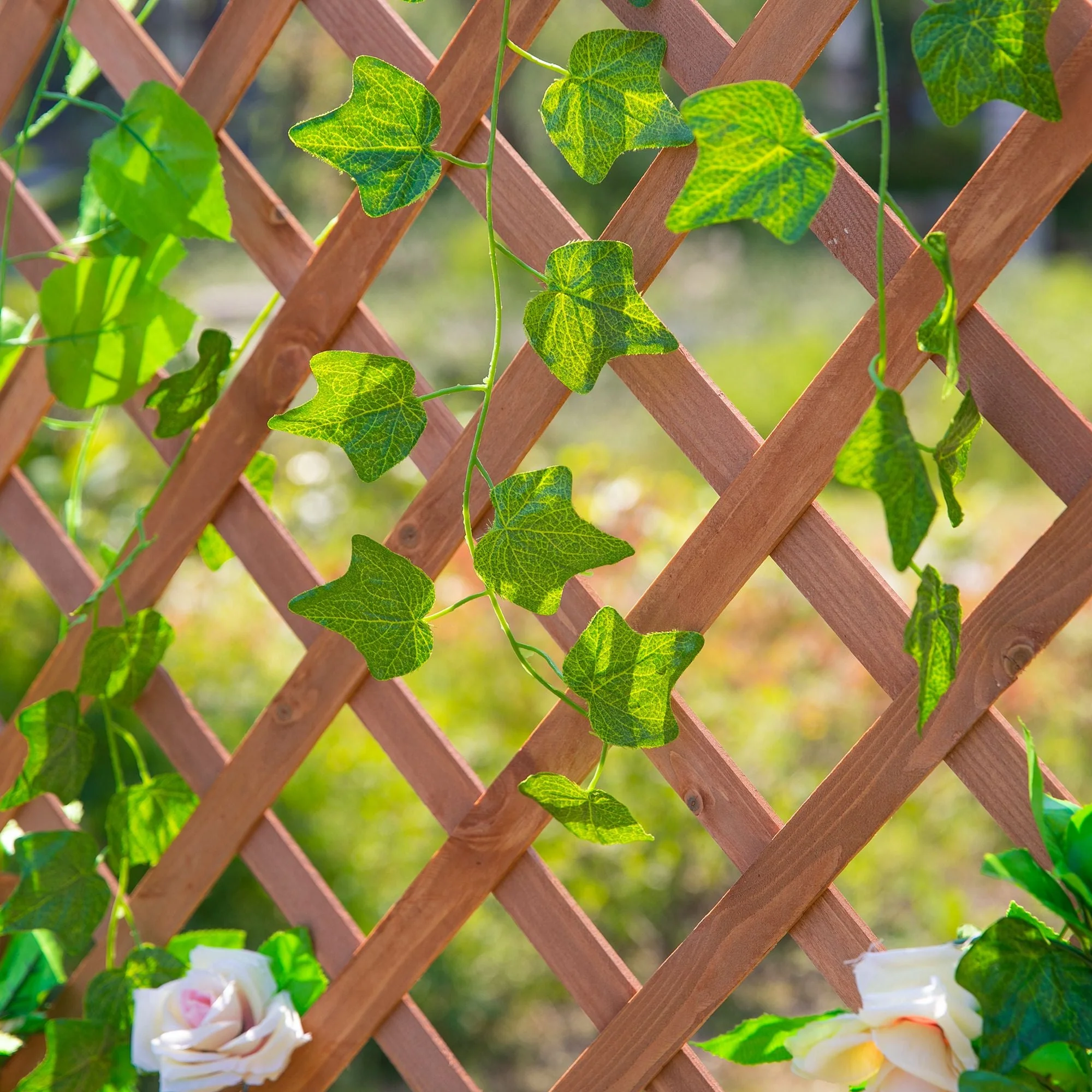Wooden Gardening Display Flower Planter Stand Trellis Shelf - Image 8
