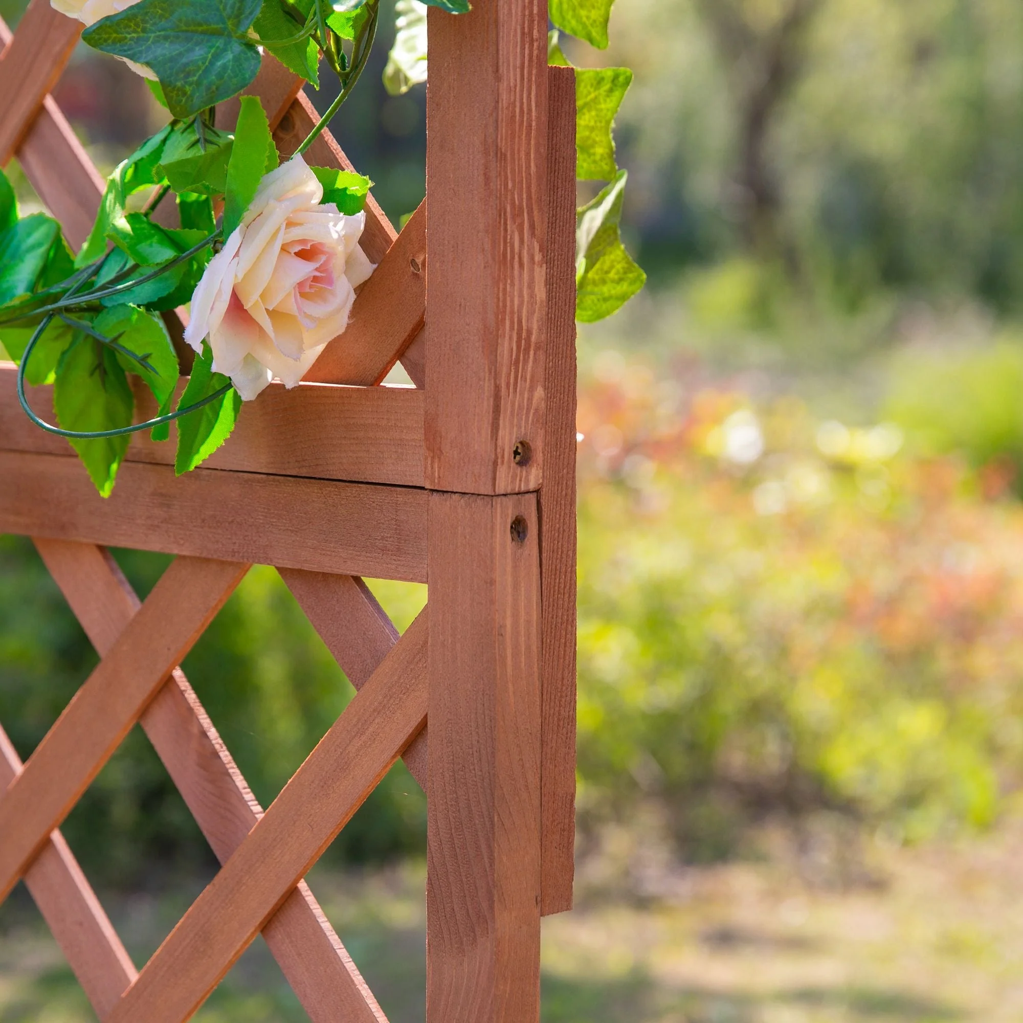 Wooden Gardening Display Flower Planter Stand Trellis Shelf - Image 9