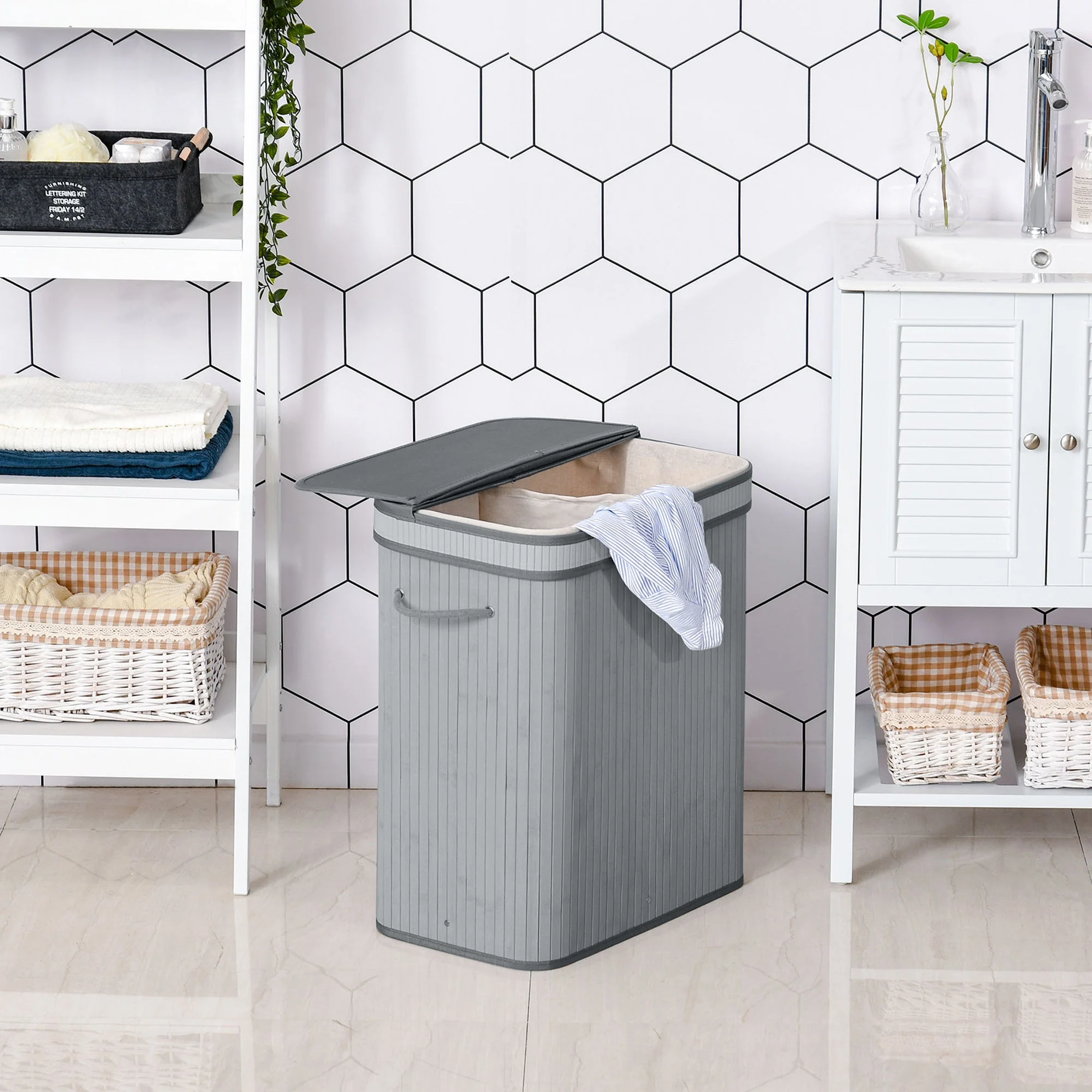 Wooden Laundry Basket - Image 2