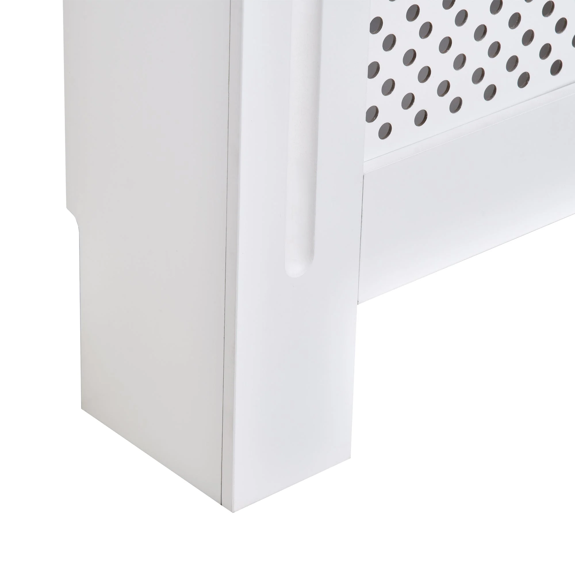 Wooden Radiator Cover Heating Cabinet Modern Home Furniture Grill Style White Painted Large - Image 7