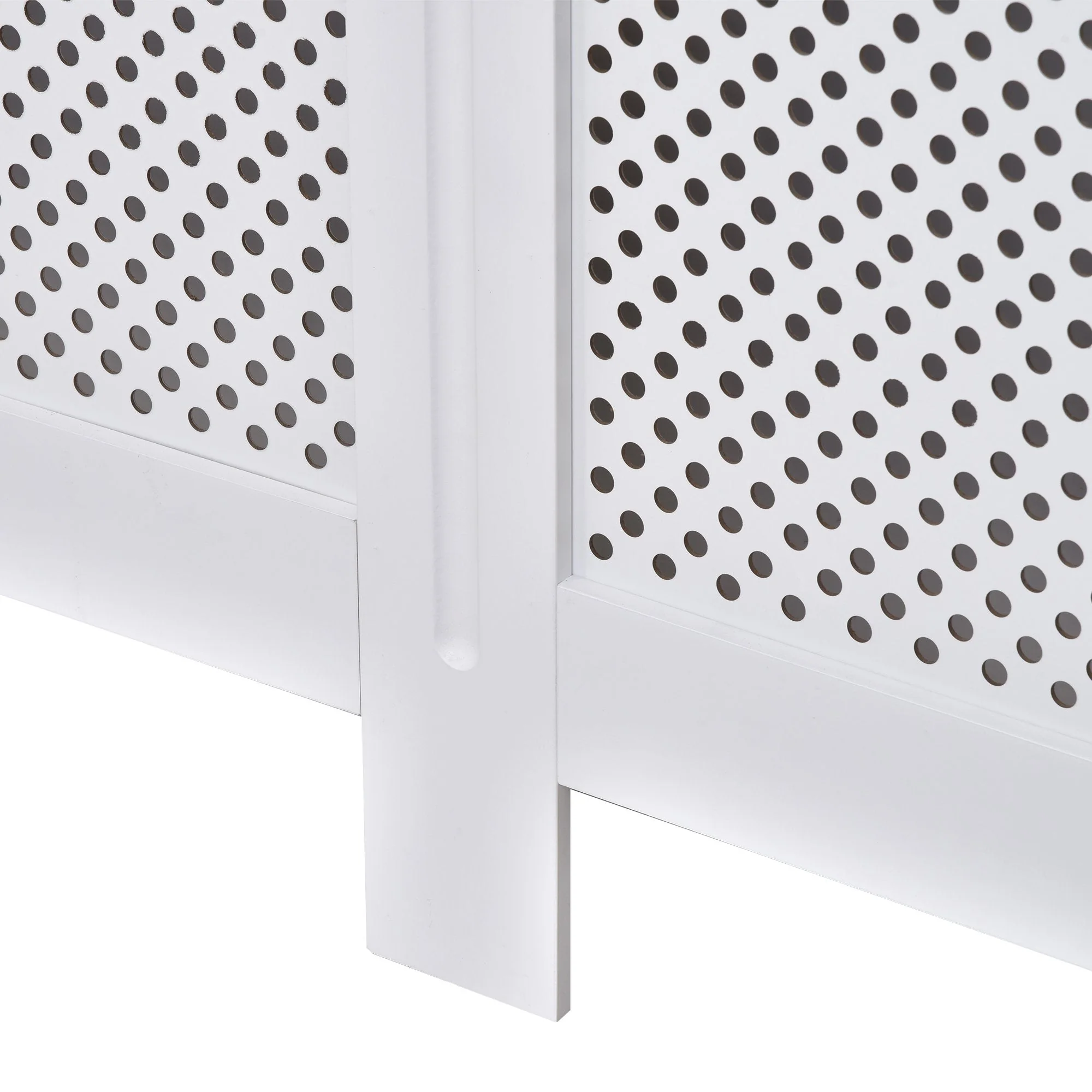 Wooden Radiator Cover Heating Cabinet Modern Home Furniture Grill Style White Painted Large - Image 8