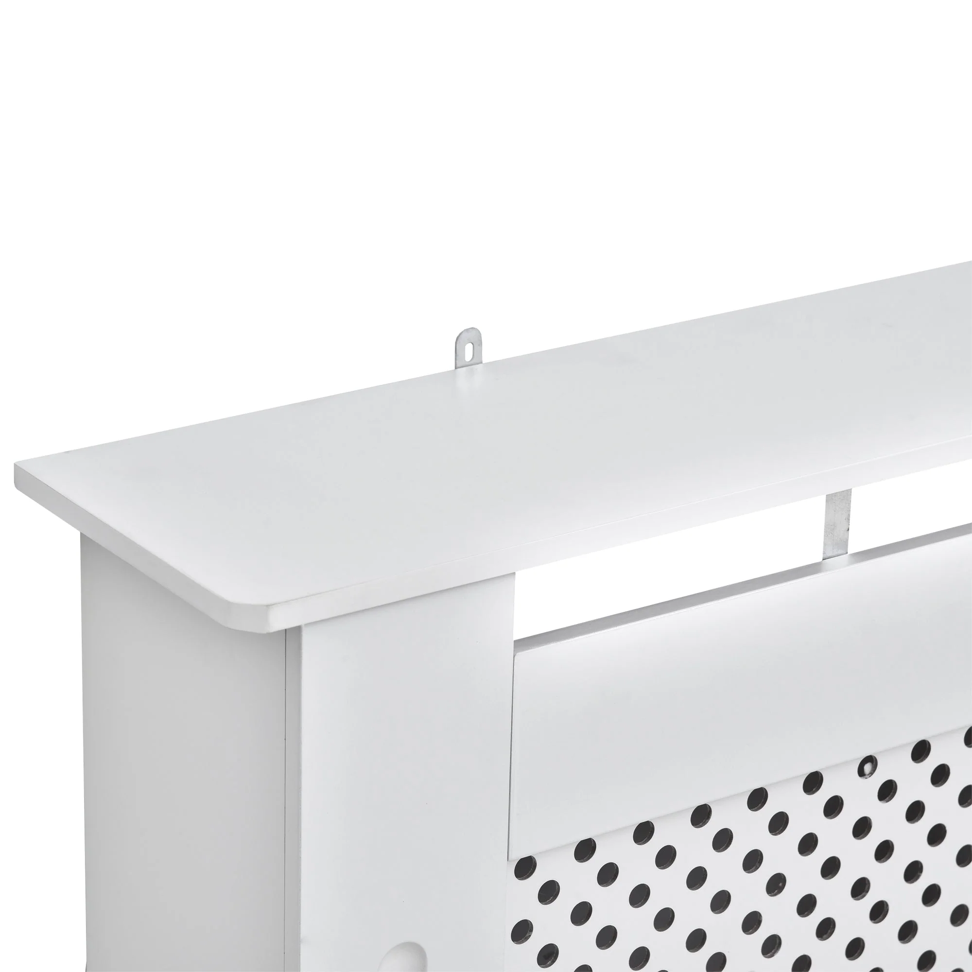 Wooden Radiator Cover Heating Cabinet Modern Home Furniture Grill Style White Painted Medium - Image 9