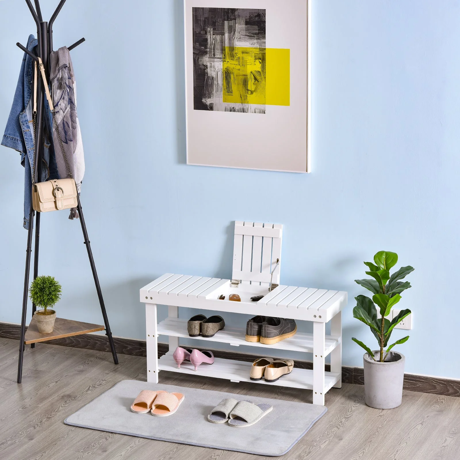Wooden Shoe Bench - Image 2