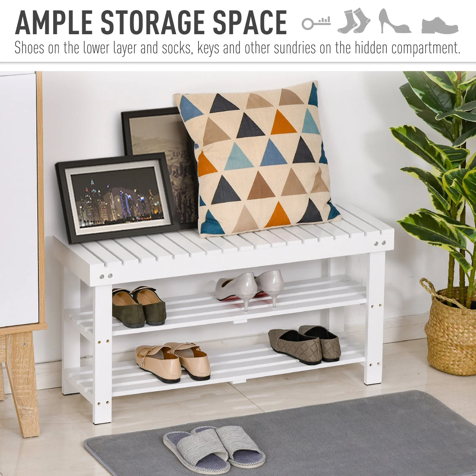 Wooden Shoe Bench - Image 4