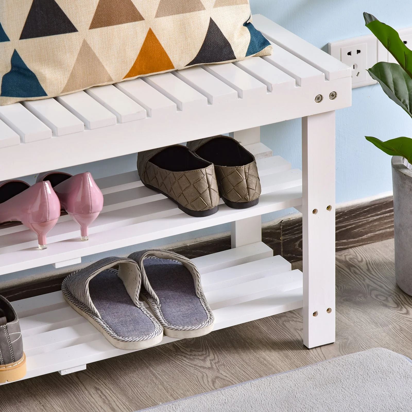 Wooden Shoe Bench - Image 8