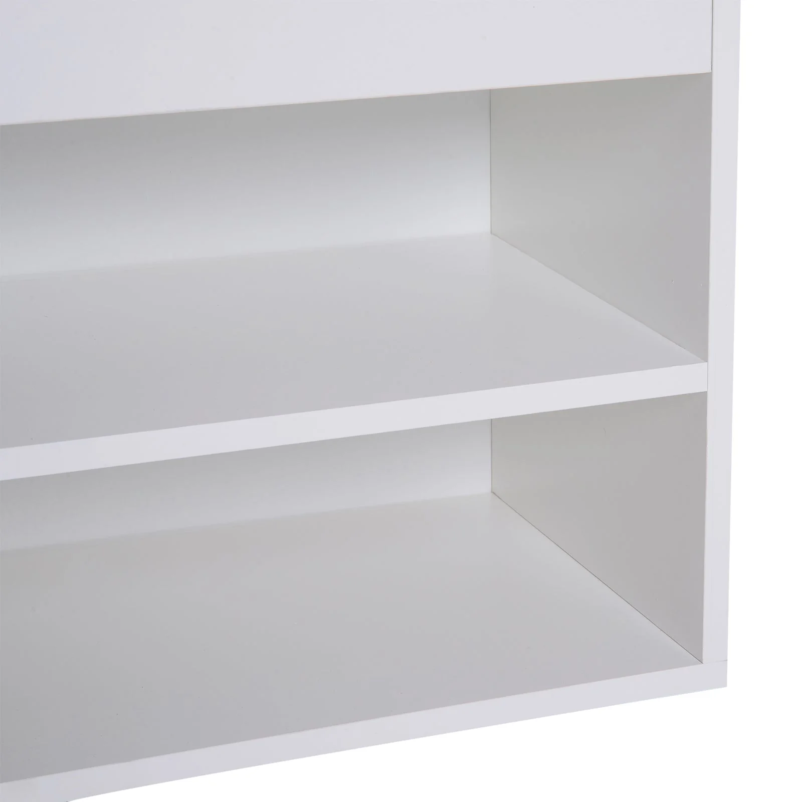 Wooden Shoes Cabinet Bench Hidden Storage Padded Seat Organiser Footwear Rack Hallway White Pink 80 x 30 x 47 cm - Image 9