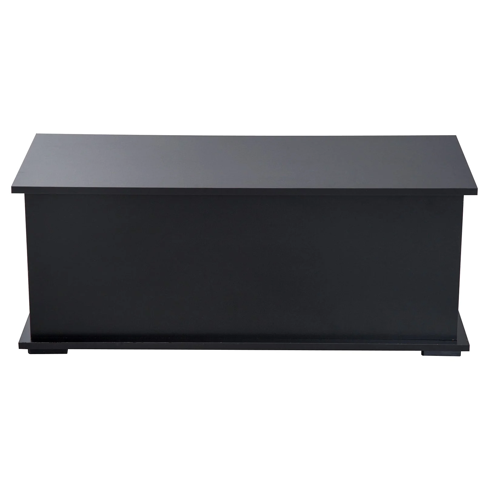 Wooden Storage Box Clothes Toy Chest Bench Seat Ottoman Bedding Blanket Trunk Container With Lid Black - Image 7