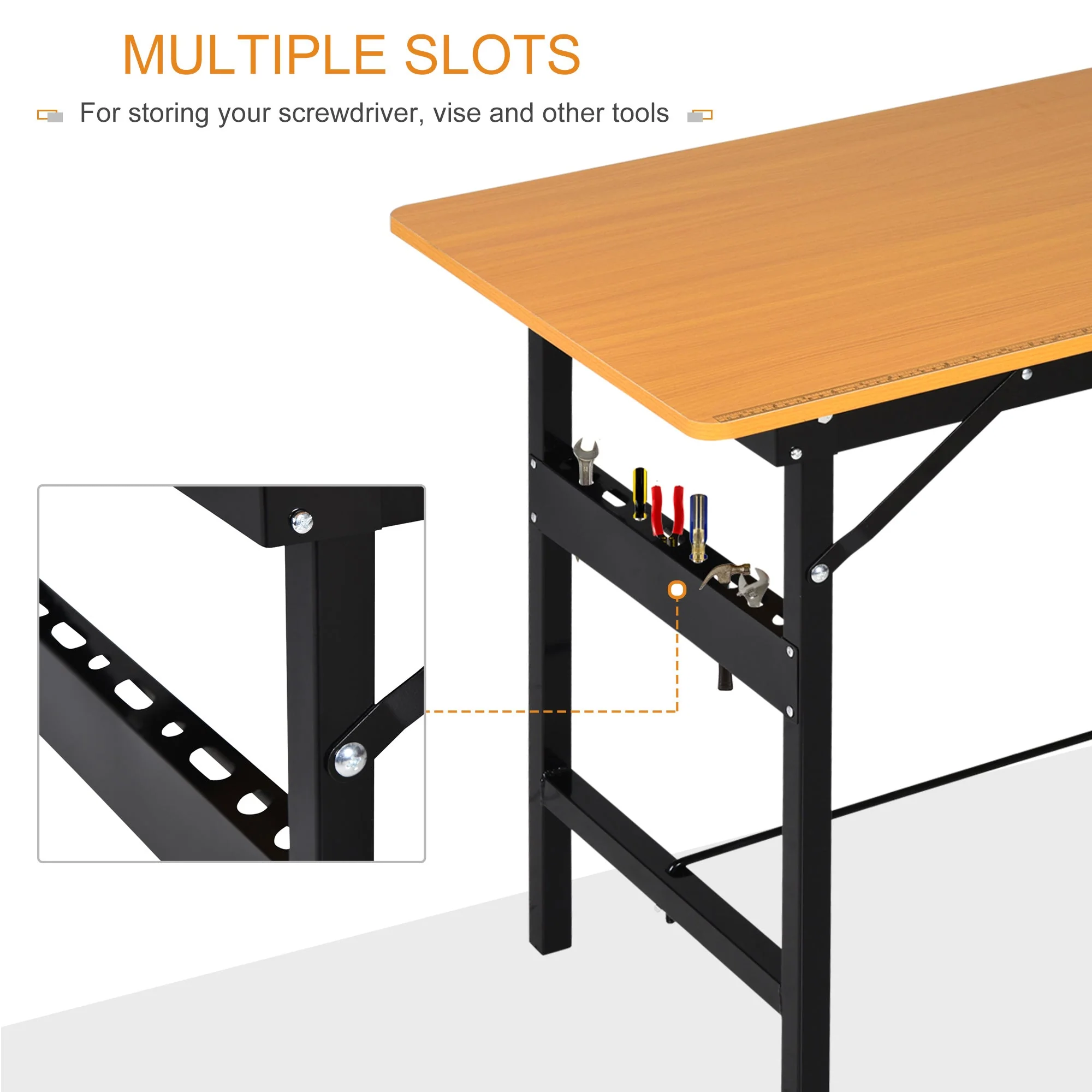 Workbench Garage DIY Work Tools Bench Station Heavy Duty Bench Shed Warehouse - Image 4