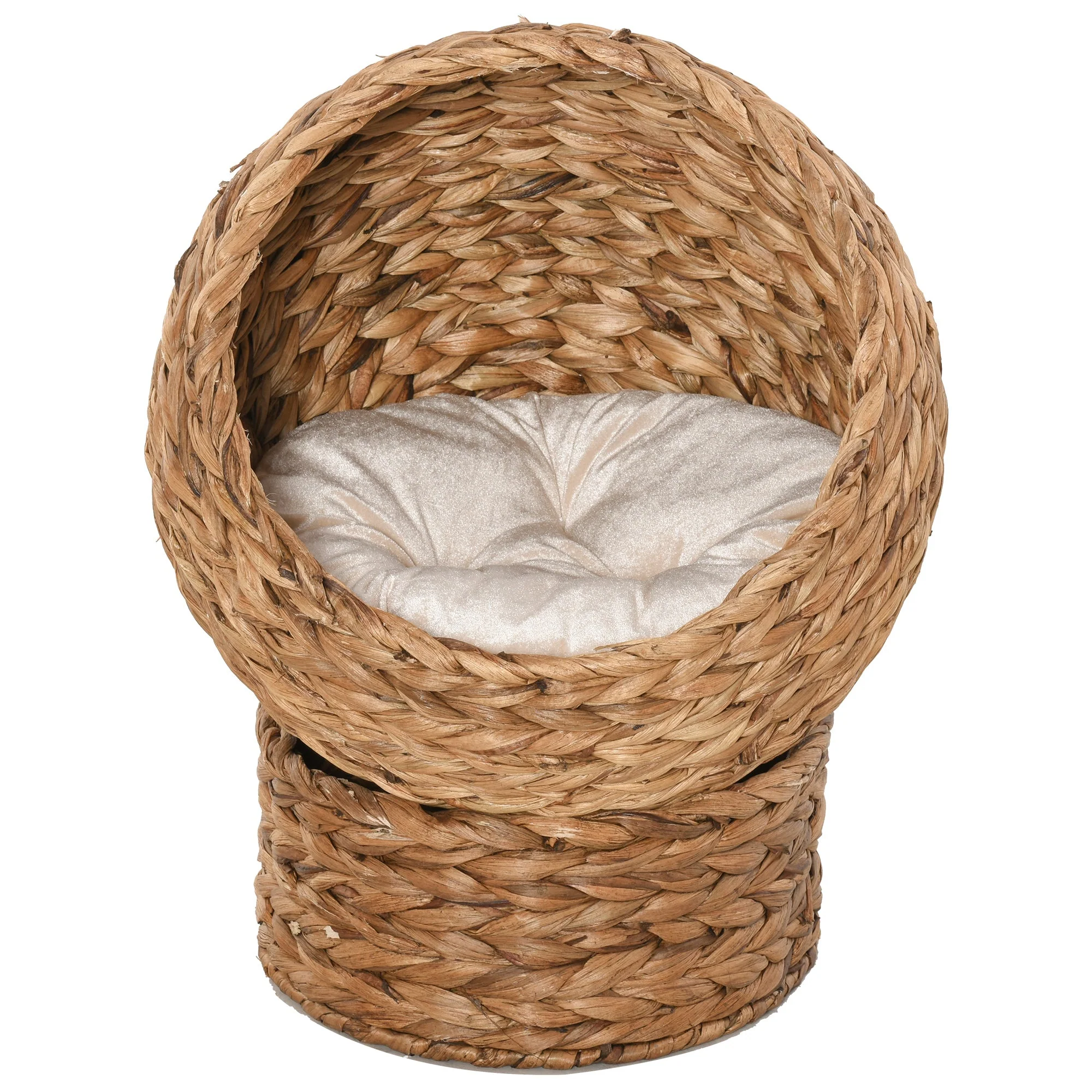 Woven 42 x 33cm Cat Bed Cyclindrical by Pawhut - Image 7