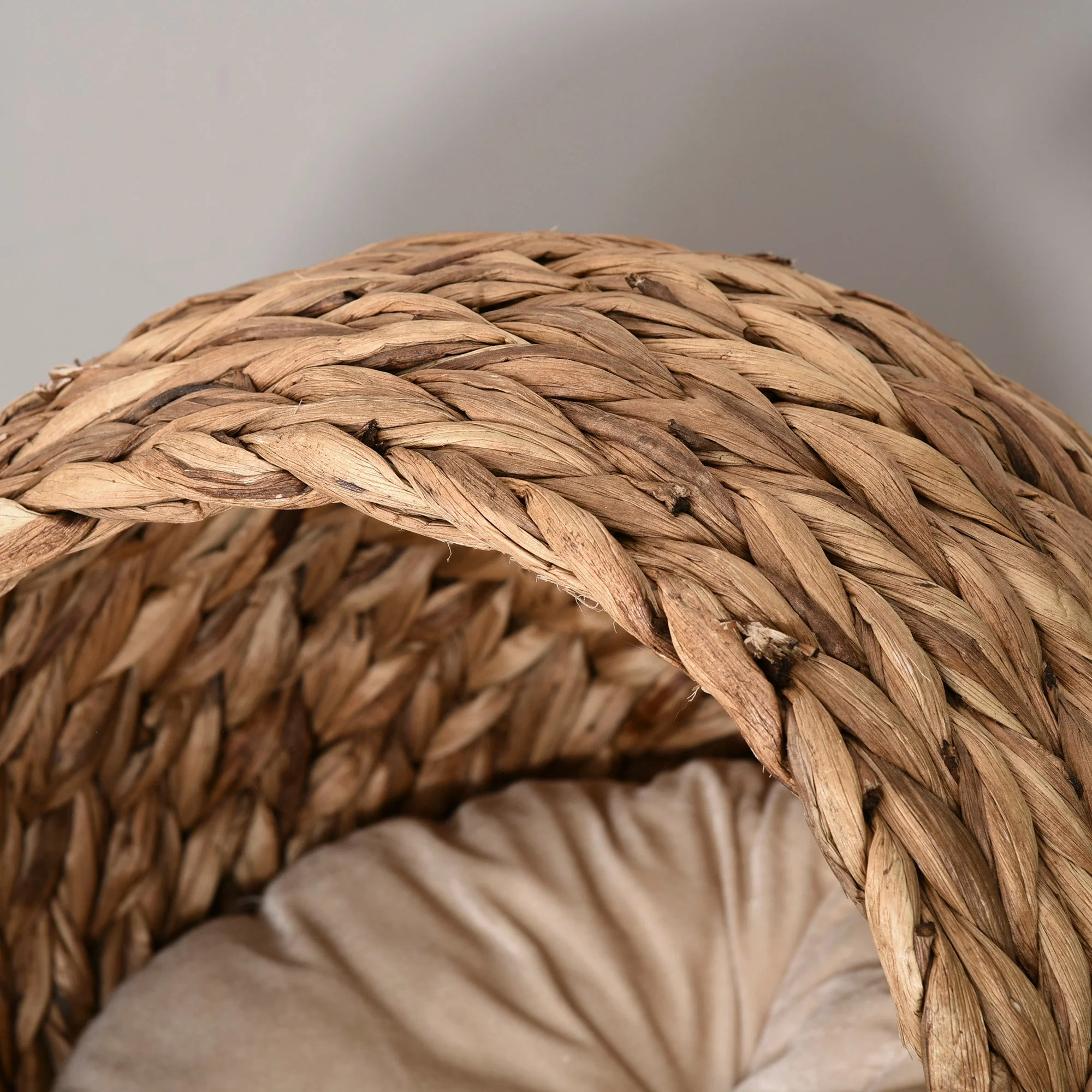 Woven 50 x 42cm Cat Bed Cyclindrical by Pawhut - Image 8