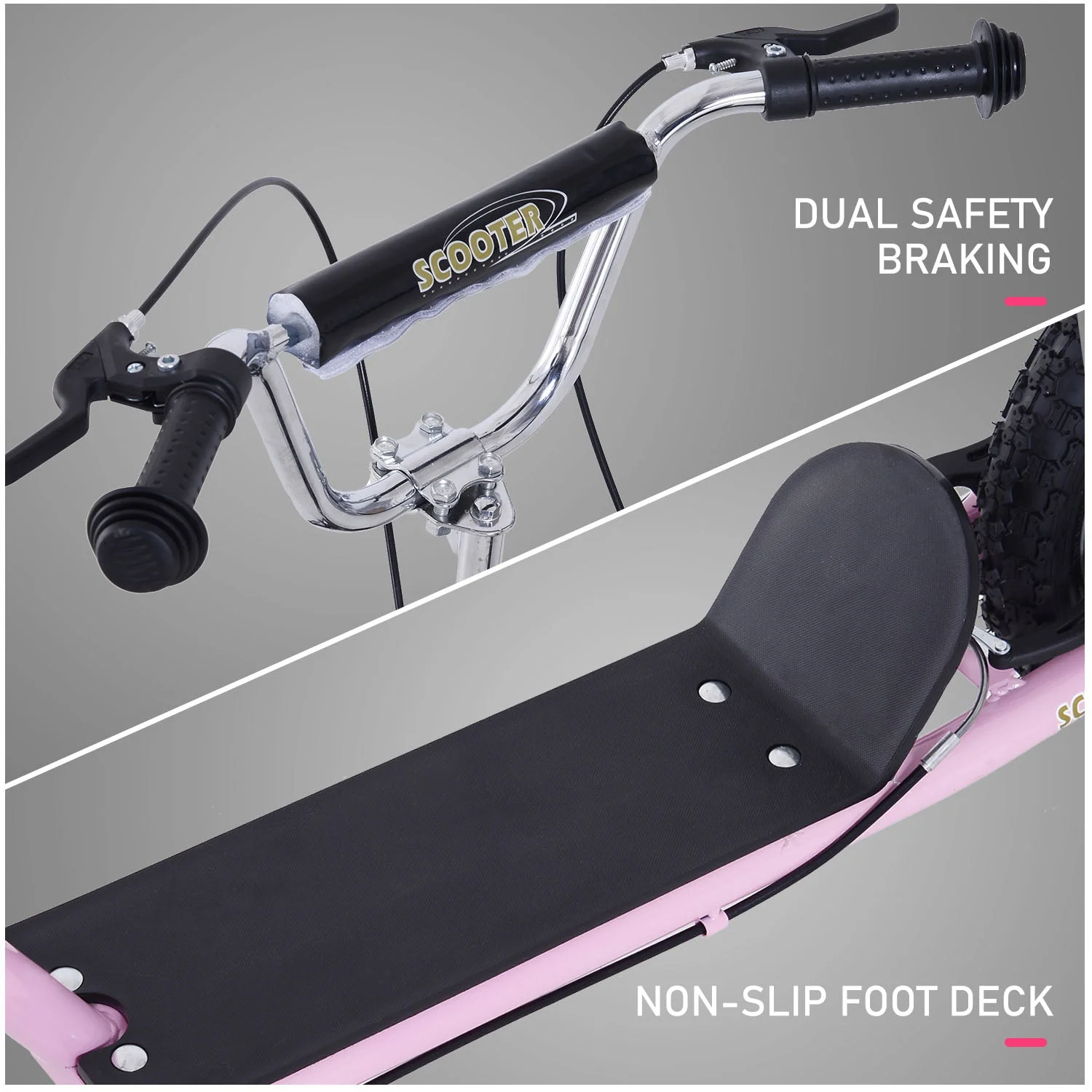 Youth Scooter Adult Teen Push Scooter Kids Children Stunt Scooter Bike Bicycle Ride On 16" Pneumatic Tyres - Image 6